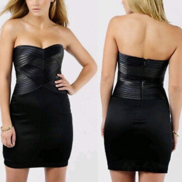 Bcbgmaxazria Sleeveless Bandage Bodycon Mini Dress in Smoke Combo Size 4 - Picture 2 of 16